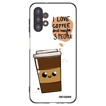 Picasee silikonski črni ovitek za Samsung Galaxy A13 4G A135 - Cute coffee