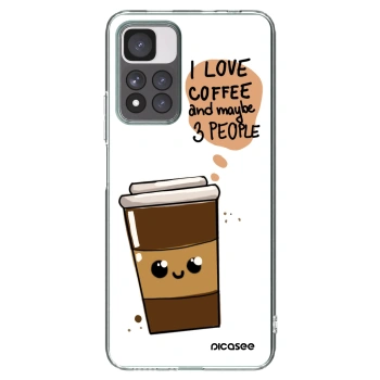 Picasee silikonski prozorni ovitek za Xiaomi Redmi Note 11 Pro+ 5G - Cute coffee