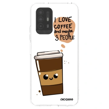 Picasee silikonski prozorni ovitek za OPPO A94 5G - Cute coffee