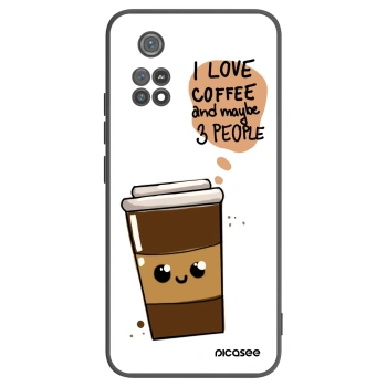 Picasee silikonski črni ovitek za Xiaomi Poco M4 Pro - Cute coffee