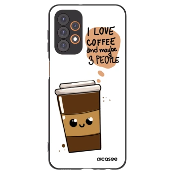 Picasee silikonski črni ovitek za Samsung Galaxy A23 A236B 5G - Cute coffee