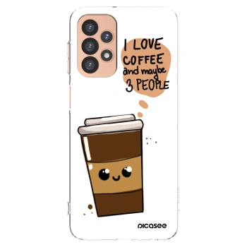 Picasee silikonski prozorni ovitek za Samsung Galaxy A23 A236B 5G - Cute coffee