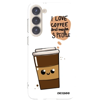 Picasee silikonski prozorni ovitek za Samsung Galaxy S23+ 5G - Cute coffee