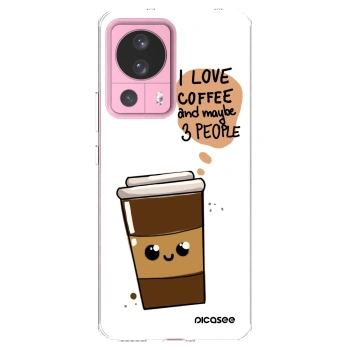 Picasee silikonski prozorni ovitek za Xiaomi 13 Lite - Cute coffee