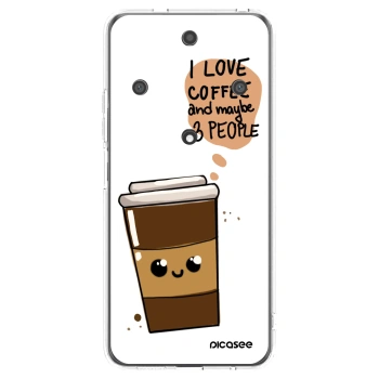 Picasee silikonski prozorni ovitek za Honor Magic5 Lite 5G - Cute coffee