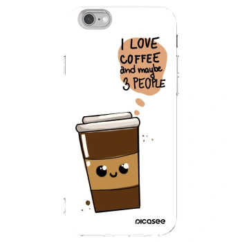Picasee silikonski prozorni ovitek za Apple iPhone 6/6S - Cute coffee