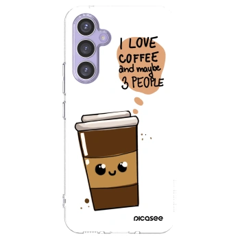 Picasee silikonski prozorni ovitek za Samsung Galaxy A54 5G A546B - Cute coffee