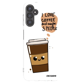 Picasee silikonski prozorni ovitek za Samsung Galaxy A14 5G A146P - Cute coffee