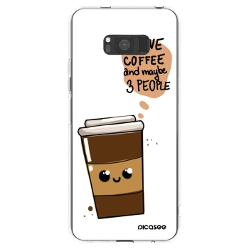 Picasee silikonski prozorni ovitek za Samsung Galaxy S8 G950F - Cute coffee