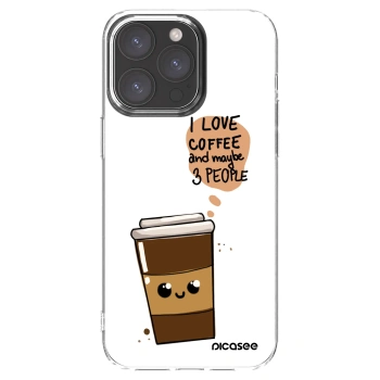 Picasee silikonski prozorni ovitek za Apple iPhone 15 Pro Max - Cute coffee