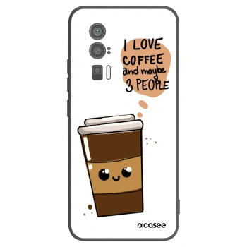 Picasee silikonski črni ovitek za Xiaomi Poco F5 Pro 5G - Cute coffee
