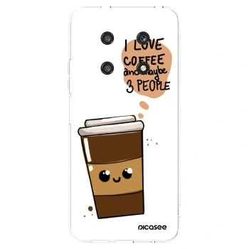 Picasee silikonski prozorni ovitek za Honor Magic4 Lite 5G - Cute coffee