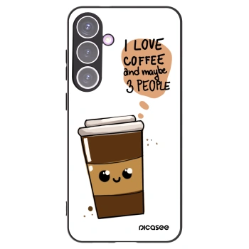 Picasee silikonski črni ovitek za Samsung Galaxy S24+ S926B 5G - Cute coffee