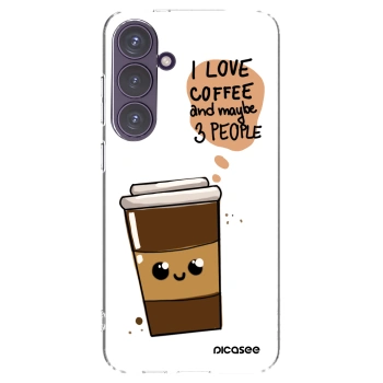 Picasee silikonski prozorni ovitek za Samsung Galaxy S24+ S926B 5G - Cute coffee