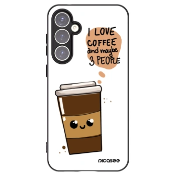 Picasee silikonski črni ovitek za Samsung Galaxy S23 FE S711B - Cute coffee