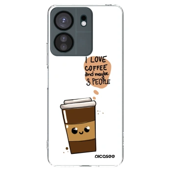 Picasee silikonski prozorni ovitek za Xiaomi Redmi 13C 4G - Cute coffee