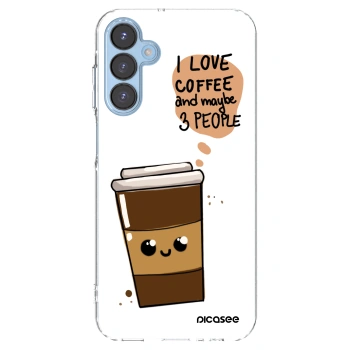Picasee silikonski prozorni ovitek za Samsung Galaxy A15 A156B 5G - Cute coffee