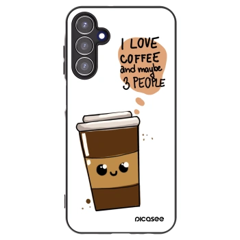 Picasee silikonski črni ovitek za Samsung Galaxy A15 A155F 4G - Cute coffee