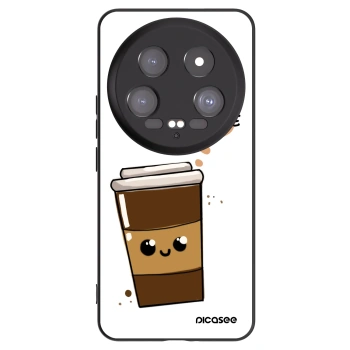 Picasee silikonski črni ovitek za Xiaomi 14 Ultra - Cute coffee