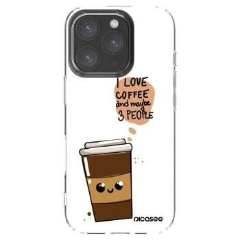 Picasee silikonski prozorni ovitek za Apple iPhone 16 Pro - Cute coffee
