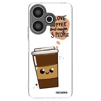 Picasee silikonski prozorni ovitek za Xiaomi Redmi 13 4G - Cute coffee