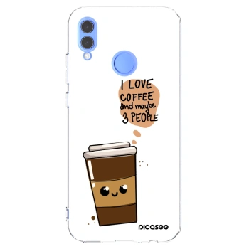 Picasee silikonski prozorni ovitek za Huawei P Smart 2019 - Cute coffee