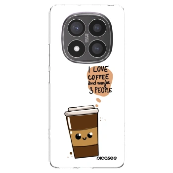 Picasee silikonski prozorni ovitek za Xiaomi Redmi Note 14 Pro+ 5G - Cute coffee