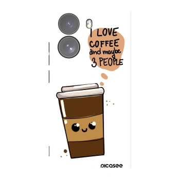 Picasee silikonski črni ovitek za Xiaomi Poco X7 - Cute coffee