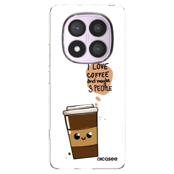 Picasee silikonski prozorni ovitek za Xiaomi Redmi Note 14 Pro 4G - Cute coffee