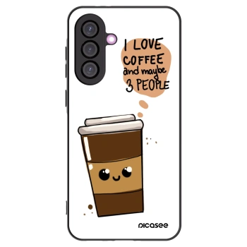 Picasee silikonski črni ovitek za Samsung Galaxy A56 5G A566B - Cute coffee