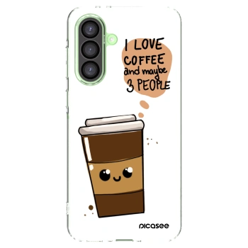 Picasee silikonski prozorni ovitek za Samsung Galaxy A26 5G A266B - Cute coffee
