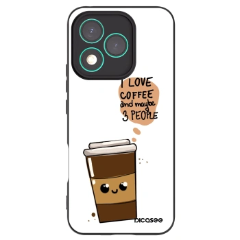Picasee silikonski črni ovitek za Honor 400 Lite 5G - Cute coffee