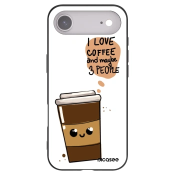 Picasee silikonski črni ovitek za Apple iPhone Air - Cute coffee