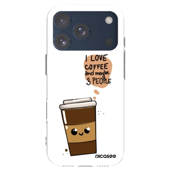 Picasee silikonski prozorni ovitek za Apple iPhone 17 Pro - Cute coffee