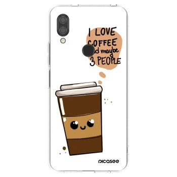 Picasee silikonski prozorni ovitek za Xiaomi Redmi 7 - Cute coffee