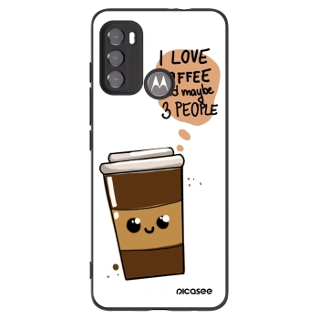 Picasee silikonski črni ovitek za Motorola Edge 60 5G - Cute coffee