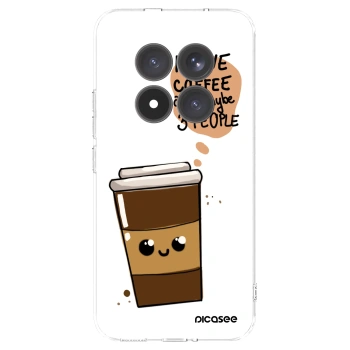 Picasee silikonski prozorni ovitek za Xiaomi Redmi Note 15 Pro+ - Cute coffee