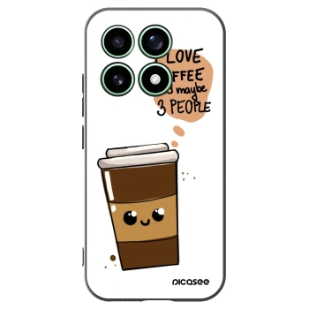 Picasee silikonski črni ovitek za Xiaomi 17 - Cute coffee