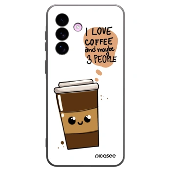 Picasee silikonski črni ovitek za Samsung Galaxy A57 5G - Cute coffee
