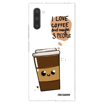Picasee silikonski prozorni ovitek za Samsung Galaxy Note 10 N970F - Cute coffee