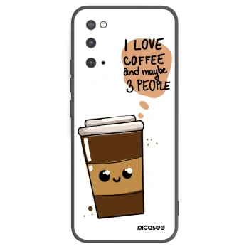 Picasee silikonski črni ovitek za Samsung Galaxy S20 G980F - Cute coffee