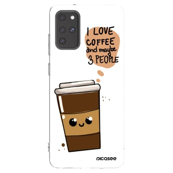 Picasee silikonski prozorni ovitek za Samsung Galaxy S20+ G985F - Cute coffee