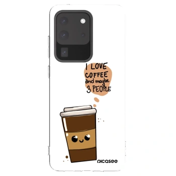 Picasee silikonski prozorni ovitek za Samsung Galaxy S20 Ultra 5G G988F - Cute coffee