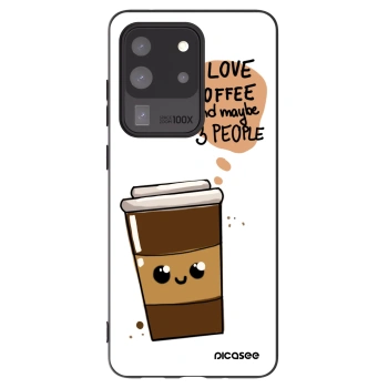 Picasee silikonski črni ovitek za Samsung Galaxy S20 Ultra 5G G988F - Cute coffee