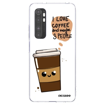 Picasee silikonski prozorni ovitek za Xiaomi Mi Note 10 Lite - Cute coffee