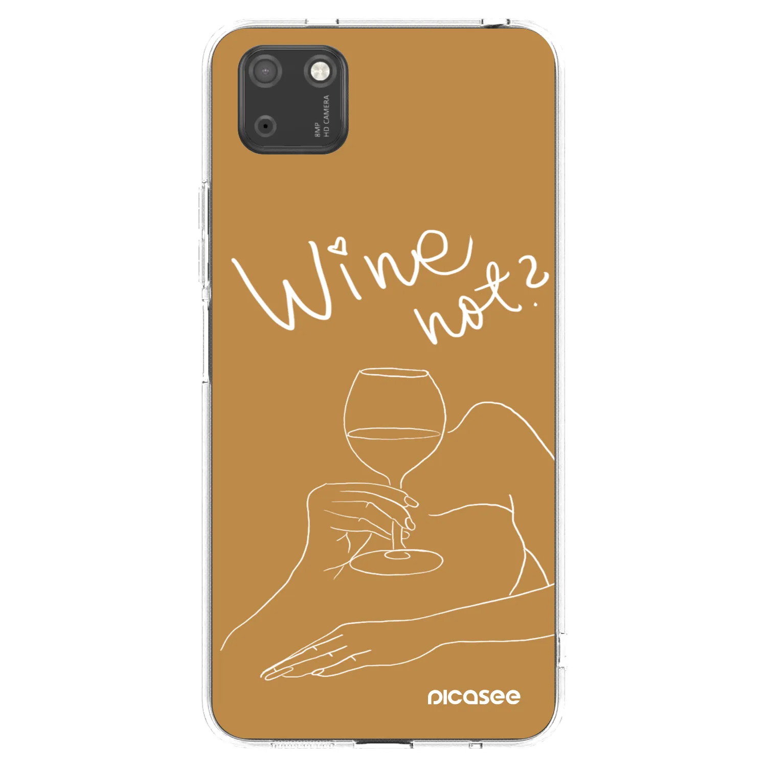 Picasee silikonski prozorni ovitek za Huawei Y5P - Wine not