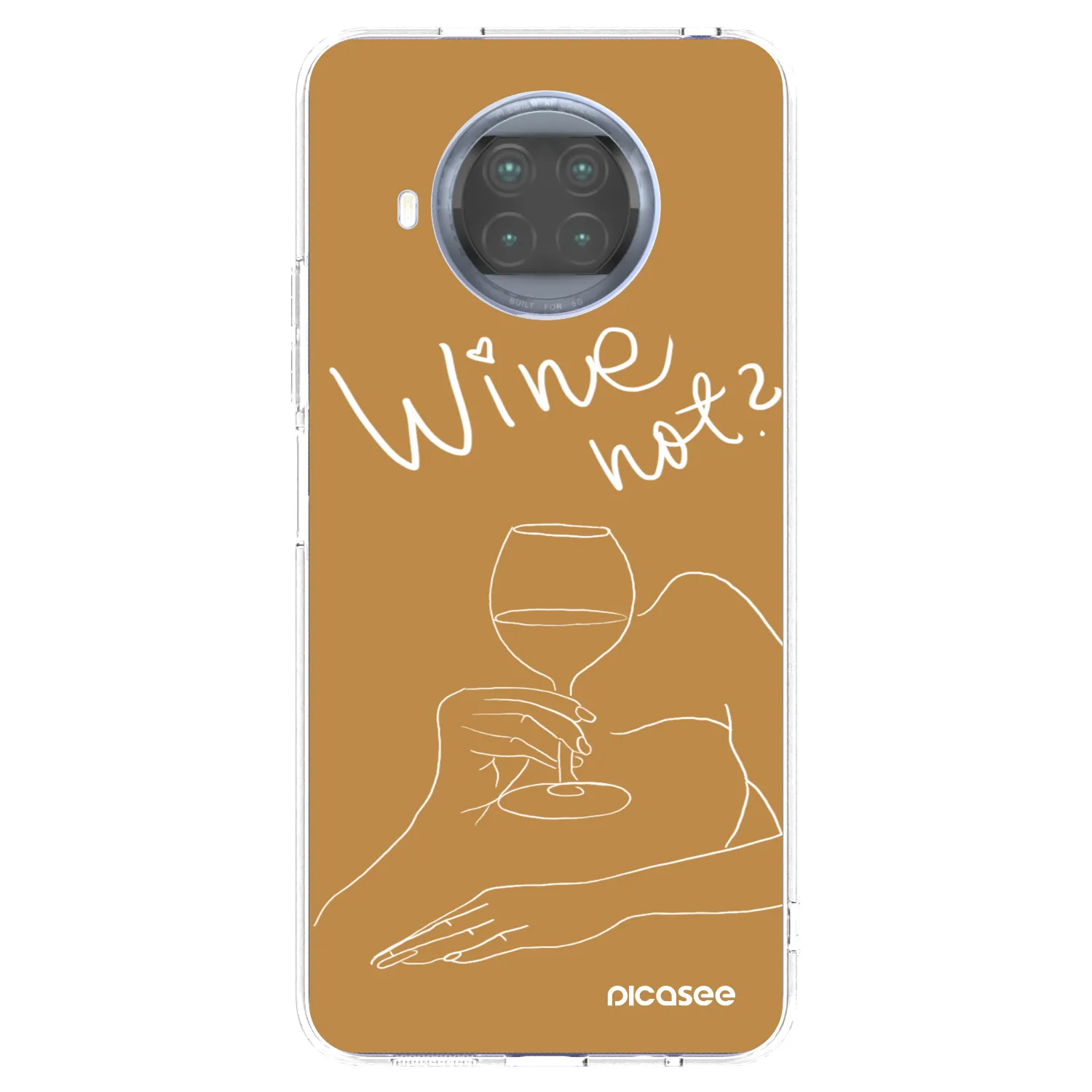 Picasee silikonski prozorni ovitek za Xiaomi Mi 10T Lite - Wine not