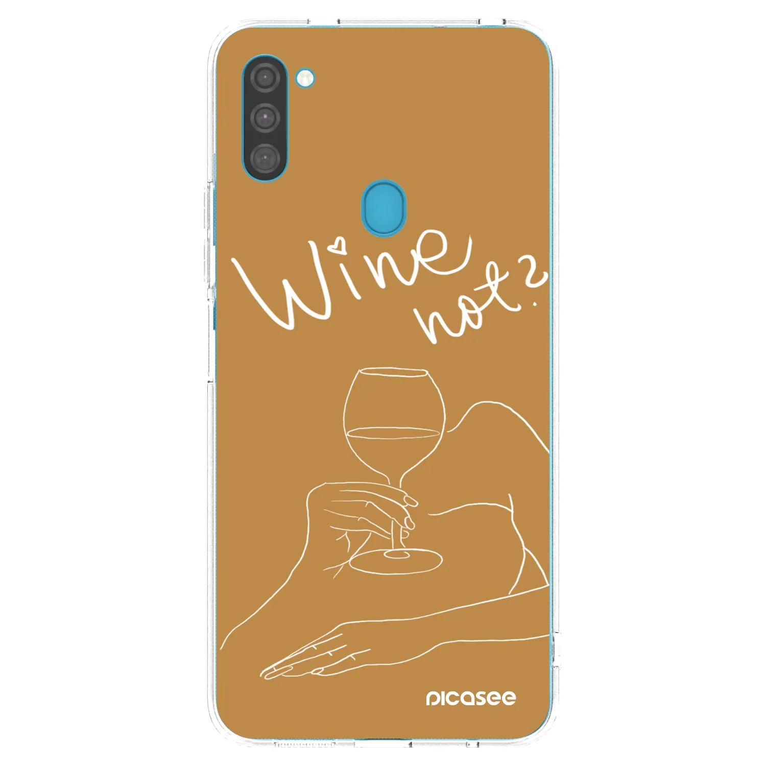 Picasee silikonski prozorni ovitek za Samsung Galaxy M11 - Wine not