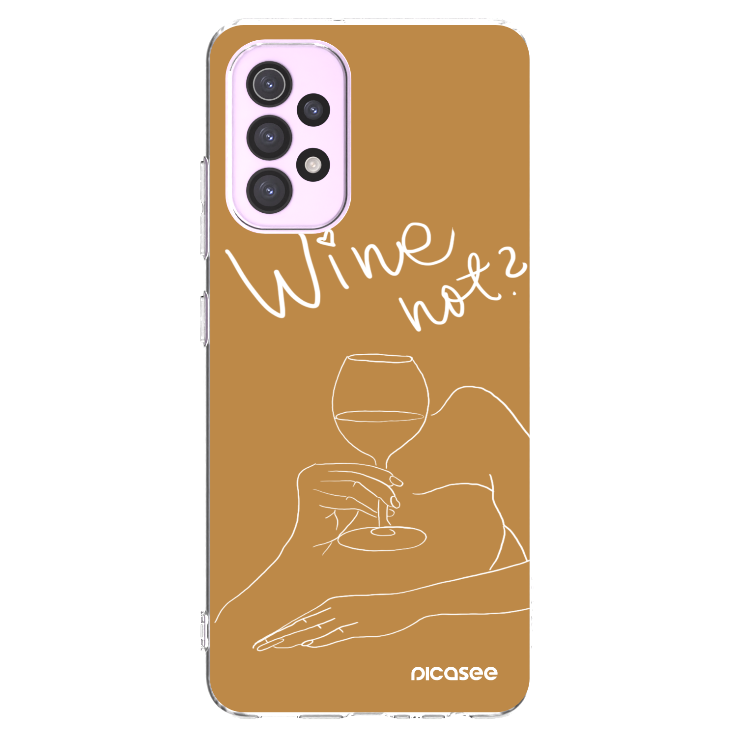 Picasee silikonski prozorni ovitek za Samsung Galaxy A32 5G A326B - Wine not