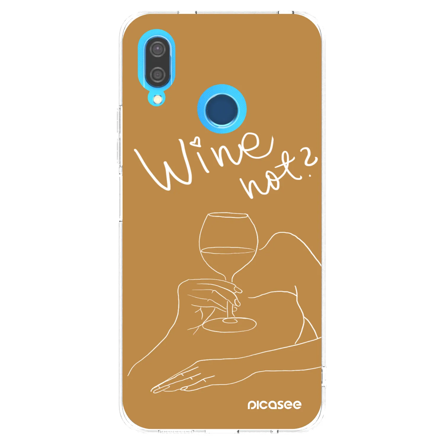Picasee silikonski prozorni ovitek za Huawei P20 Lite - Wine not